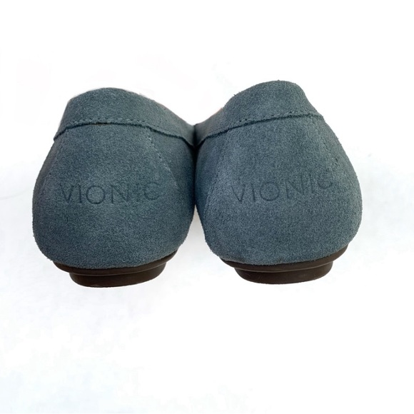 Vionic Debbie Light Blue Suede Loafer Slip On Shoes 9 - Picture 7 of 8